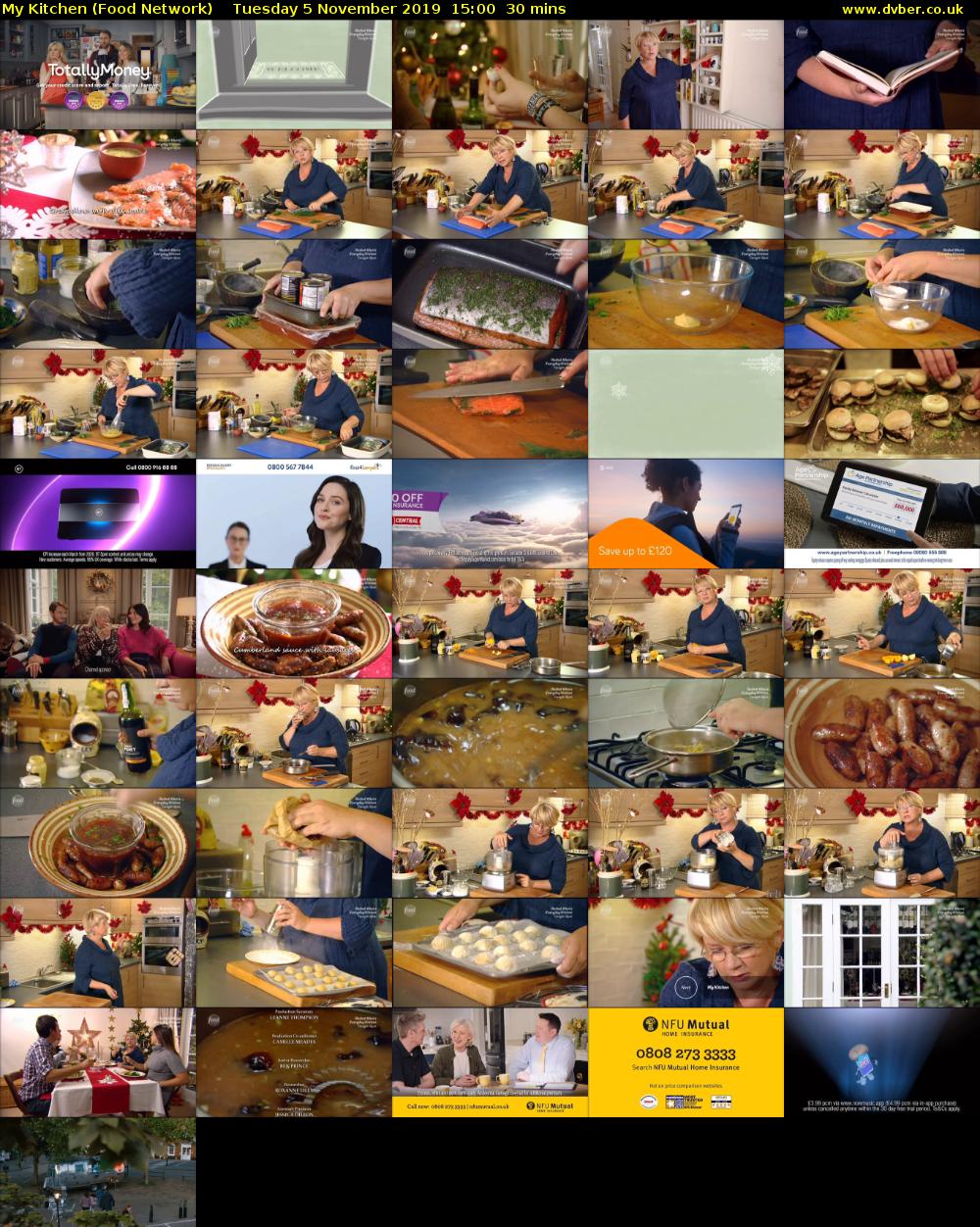 My Kitchen (Food Network) Tuesday 5 November 2019 15:00 - 15:30