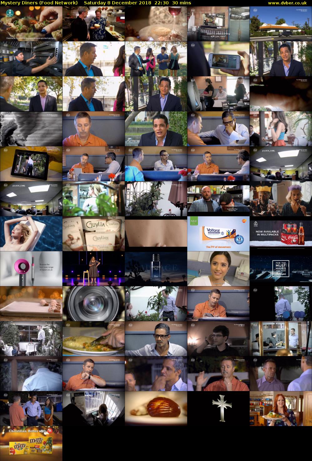 Mystery Diners (Food Network) Saturday 8 December 2018 22:30 - 23:00