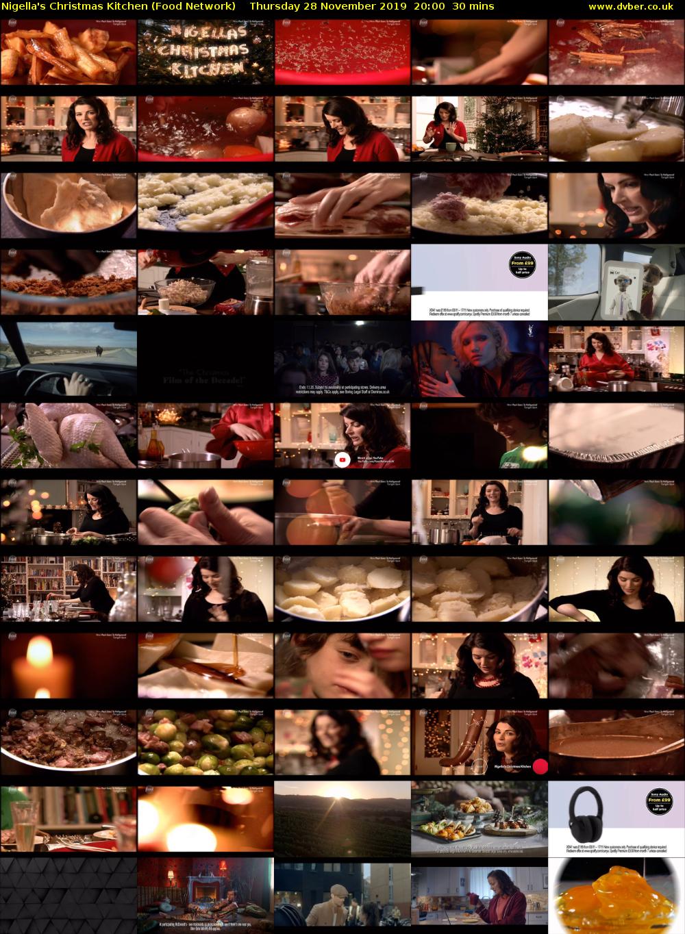 Nigella's Christmas Kitchen (Food Network) Thursday 28 November 2019 20:00 - 20:30