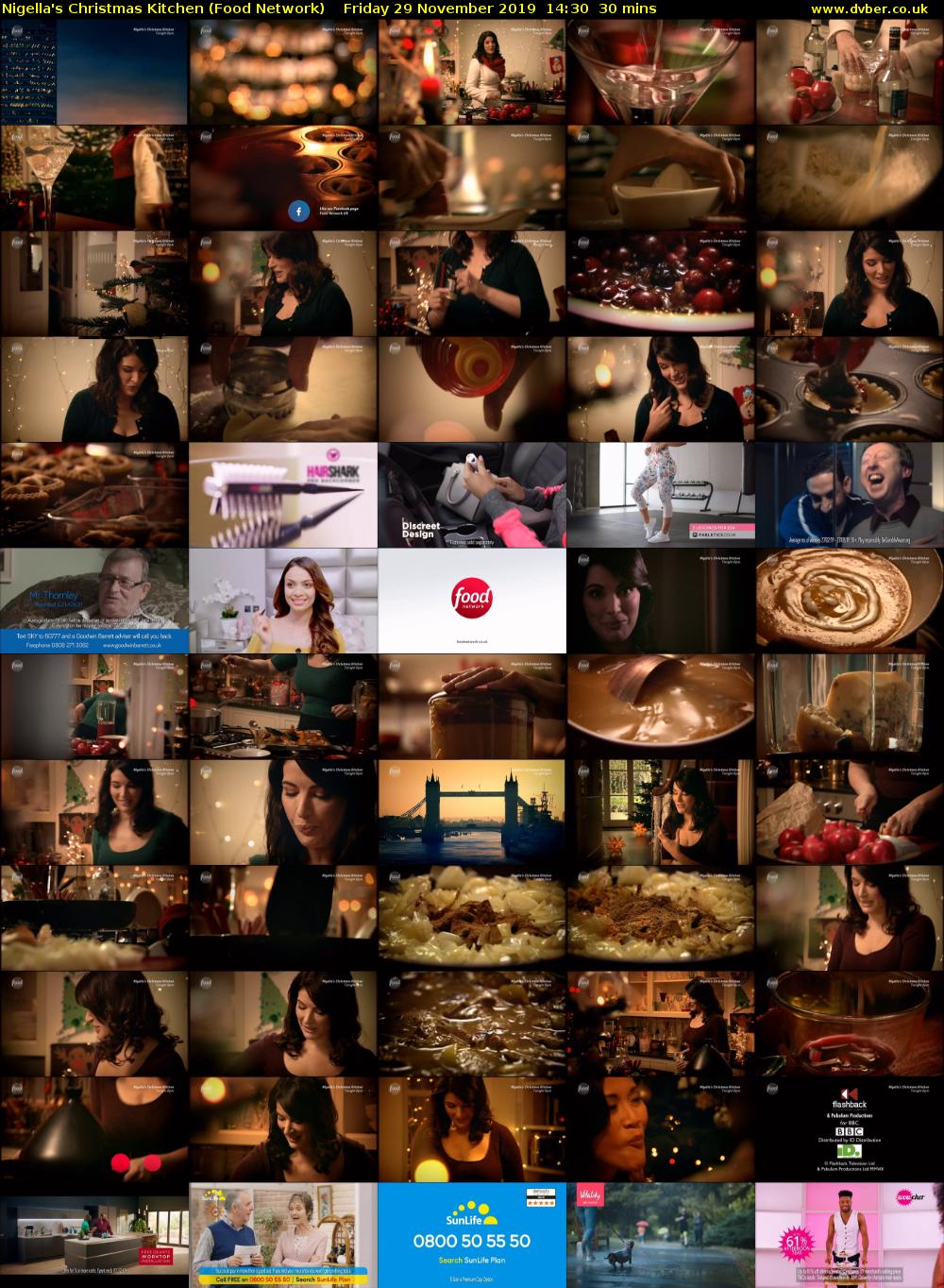 Nigella's Christmas Kitchen (Food Network) Friday 29 November 2019 14:30 - 15:00