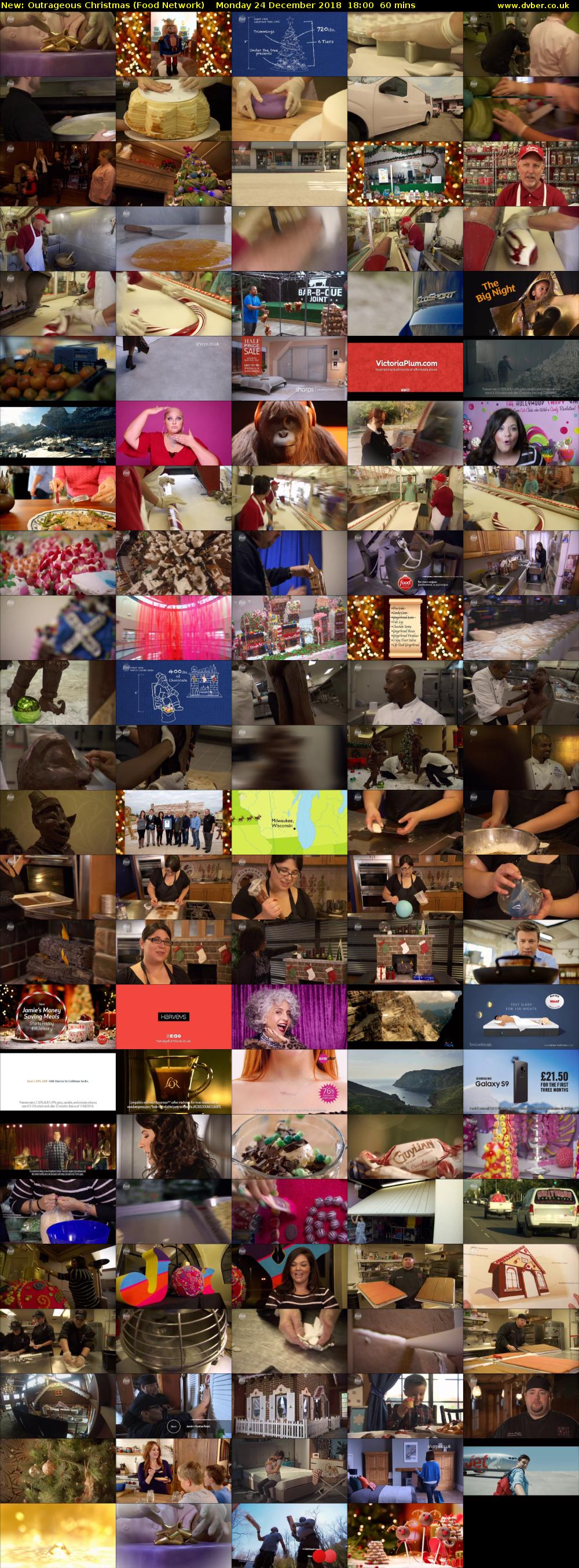 Outrageous Christmas (Food Network) Monday 24 December 2018 18:00 - 19:00