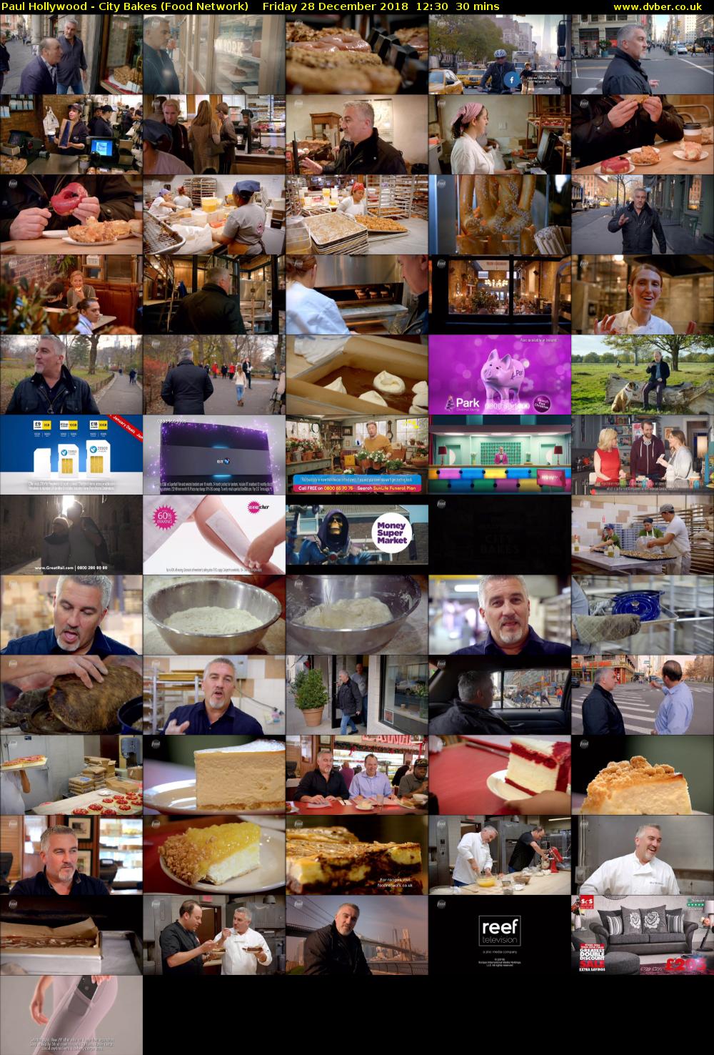 Paul Hollywood - City Bakes (Food Network) Friday 28 December 2018 12:30 - 13:00