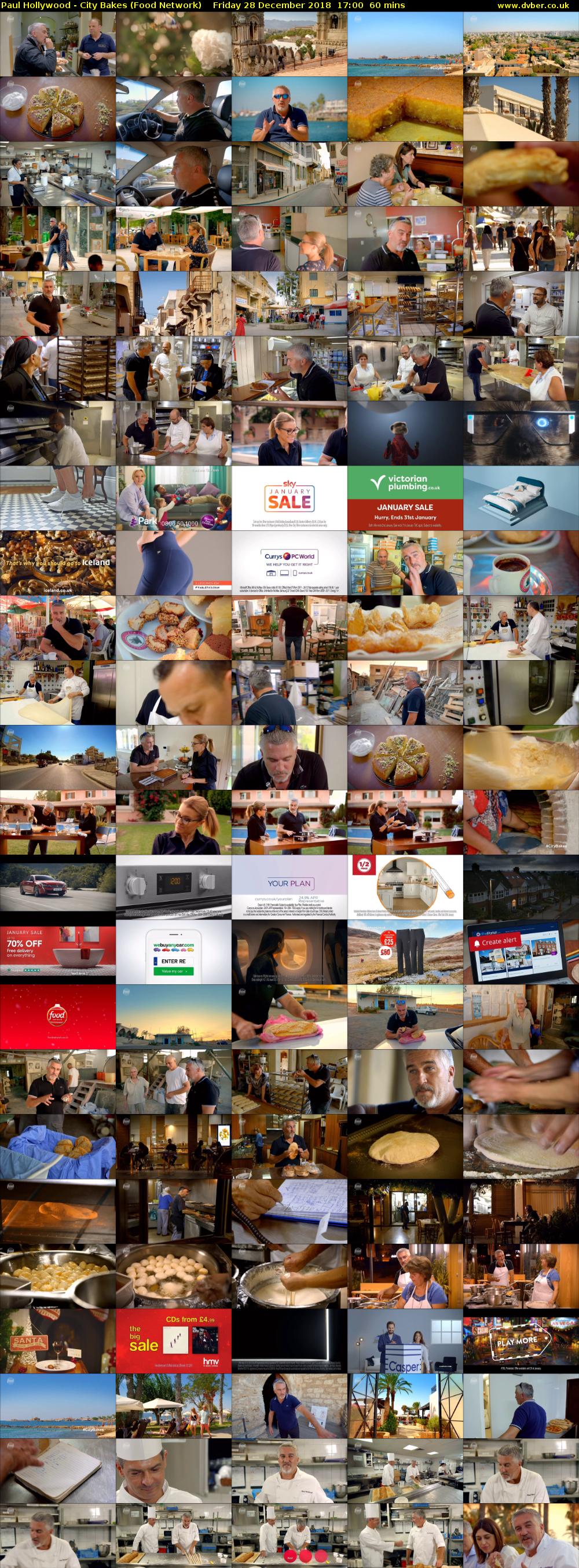 Paul Hollywood - City Bakes (Food Network) Friday 28 December 2018 17:00 - 18:00