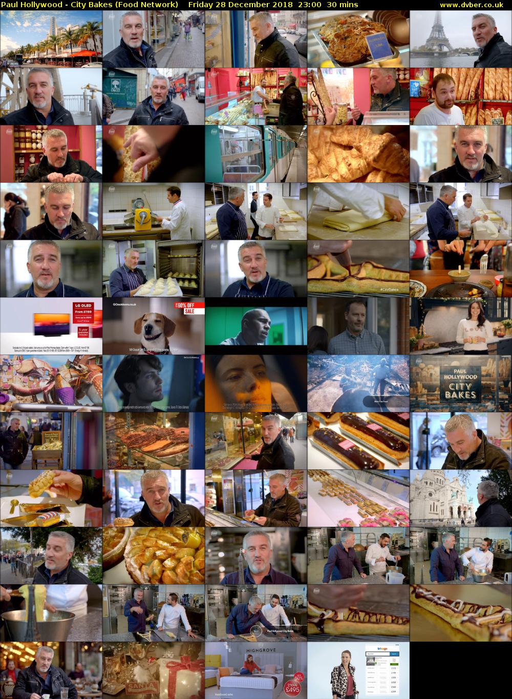 Paul Hollywood - City Bakes (Food Network) Friday 28 December 2018 23:00 - 23:30
