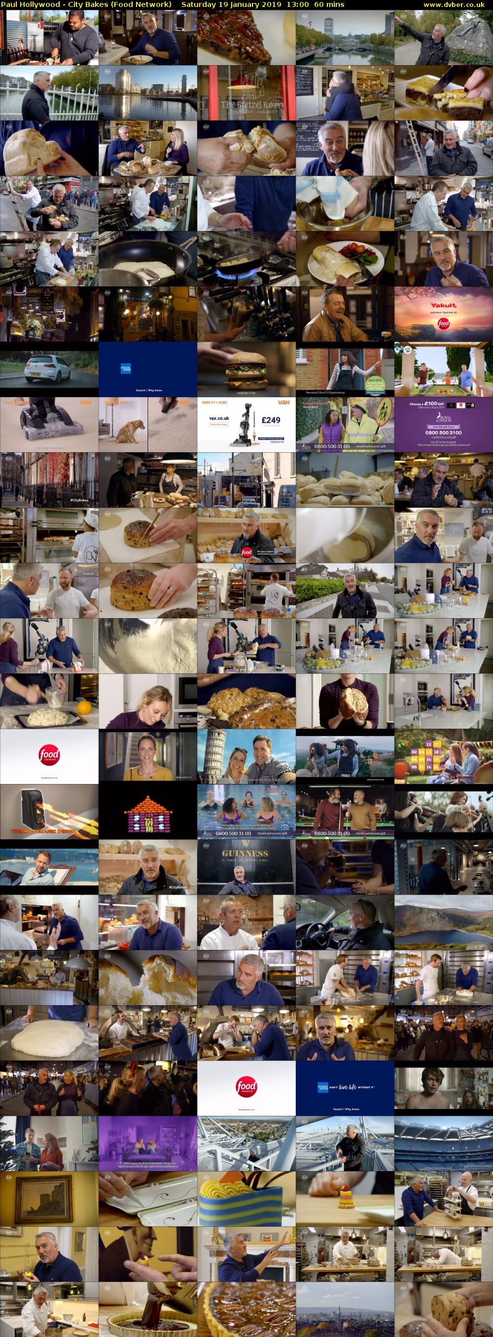 Paul Hollywood - City Bakes (Food Network) Saturday 19 January 2019 13:00 - 14:00