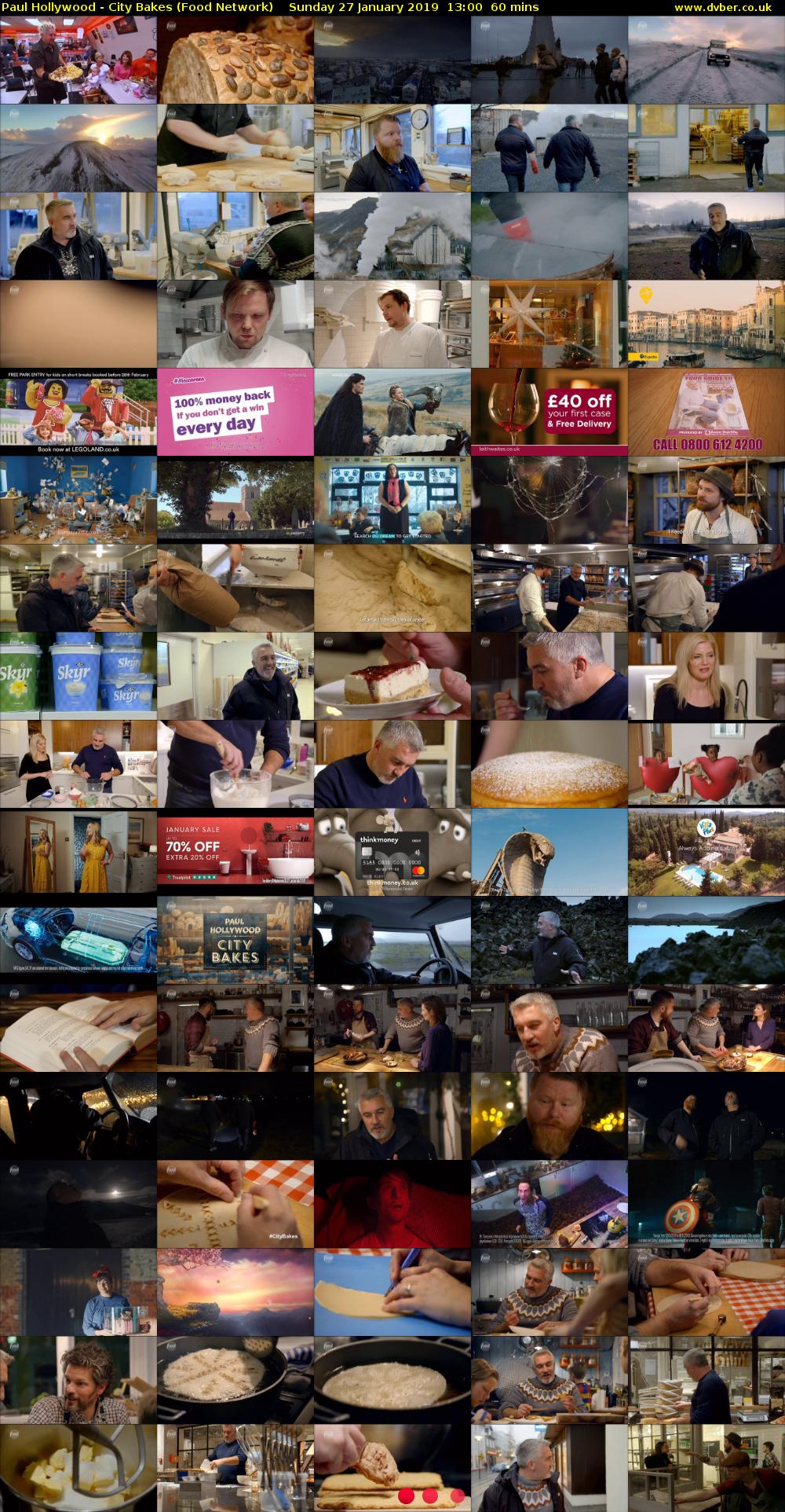 Paul Hollywood - City Bakes (Food Network) Sunday 27 January 2019 13:00 - 14:00