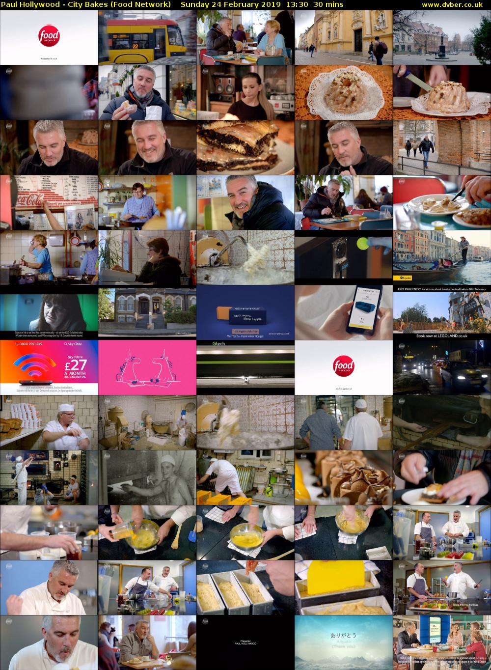 Paul Hollywood - City Bakes (Food Network) Sunday 24 February 2019 13:30 - 14:00