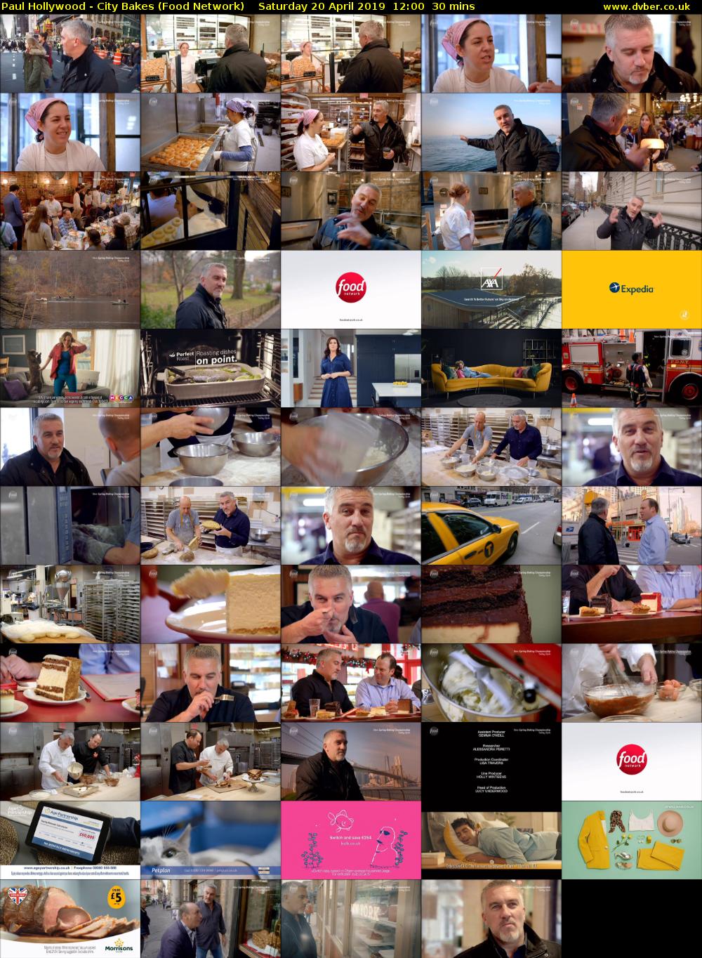 Paul Hollywood - City Bakes (Food Network) Saturday 20 April 2019 12:00 - 12:30