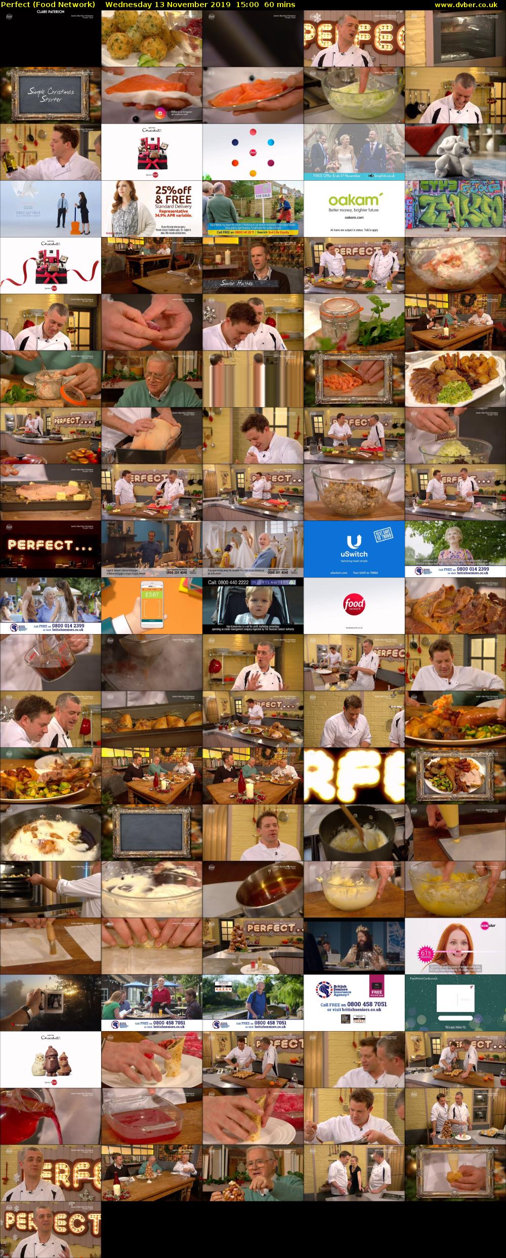 Perfect (Food Network) Wednesday 13 November 2019 15:00 - 16:00