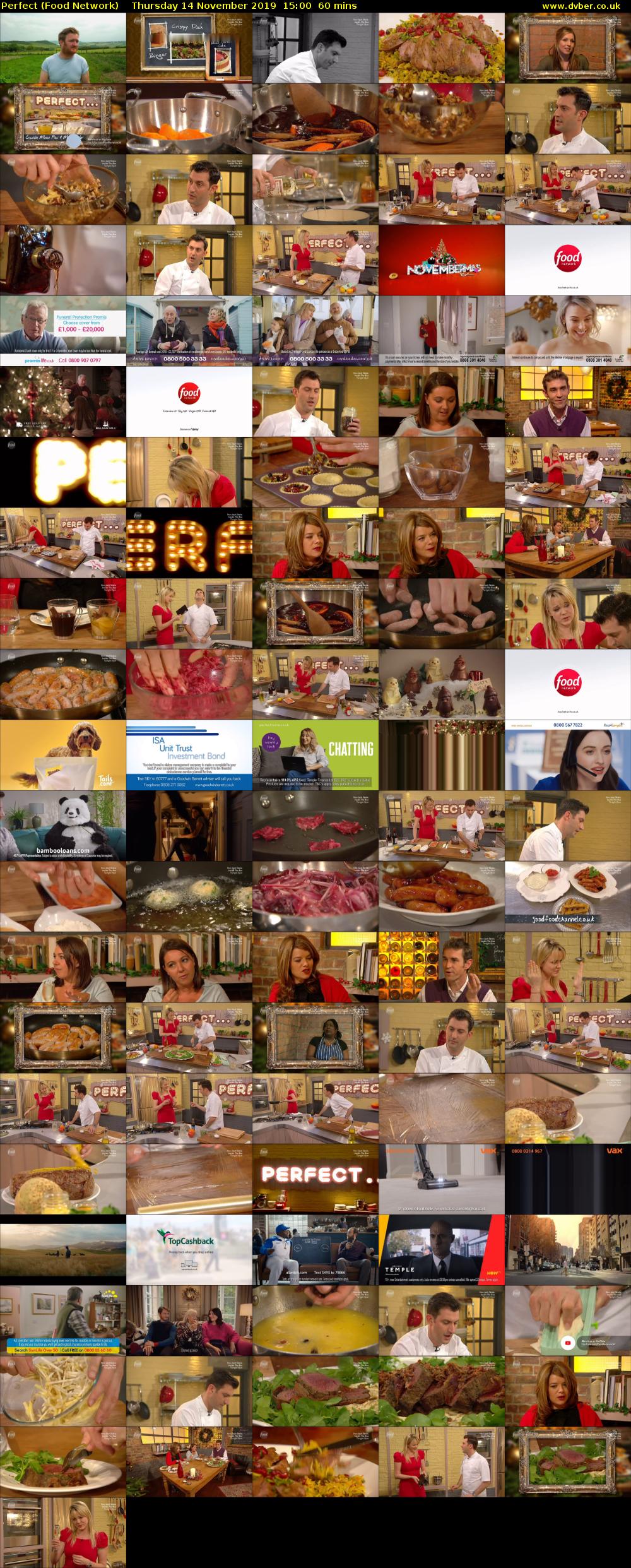 Perfect (Food Network) Thursday 14 November 2019 15:00 - 16:00