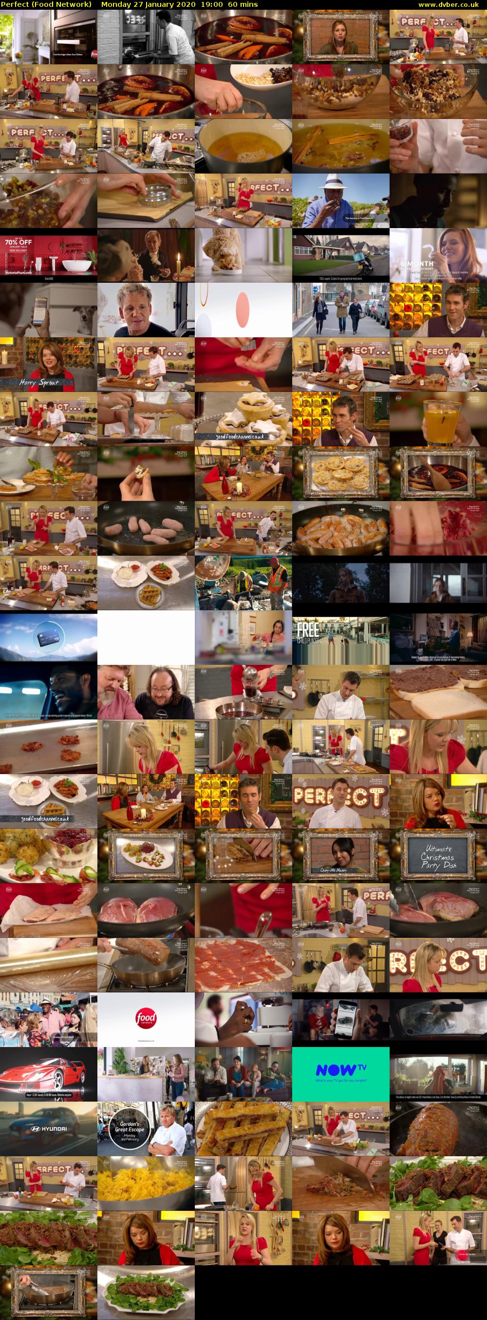 Perfect (Food Network) Monday 27 January 2020 19:00 - 20:00