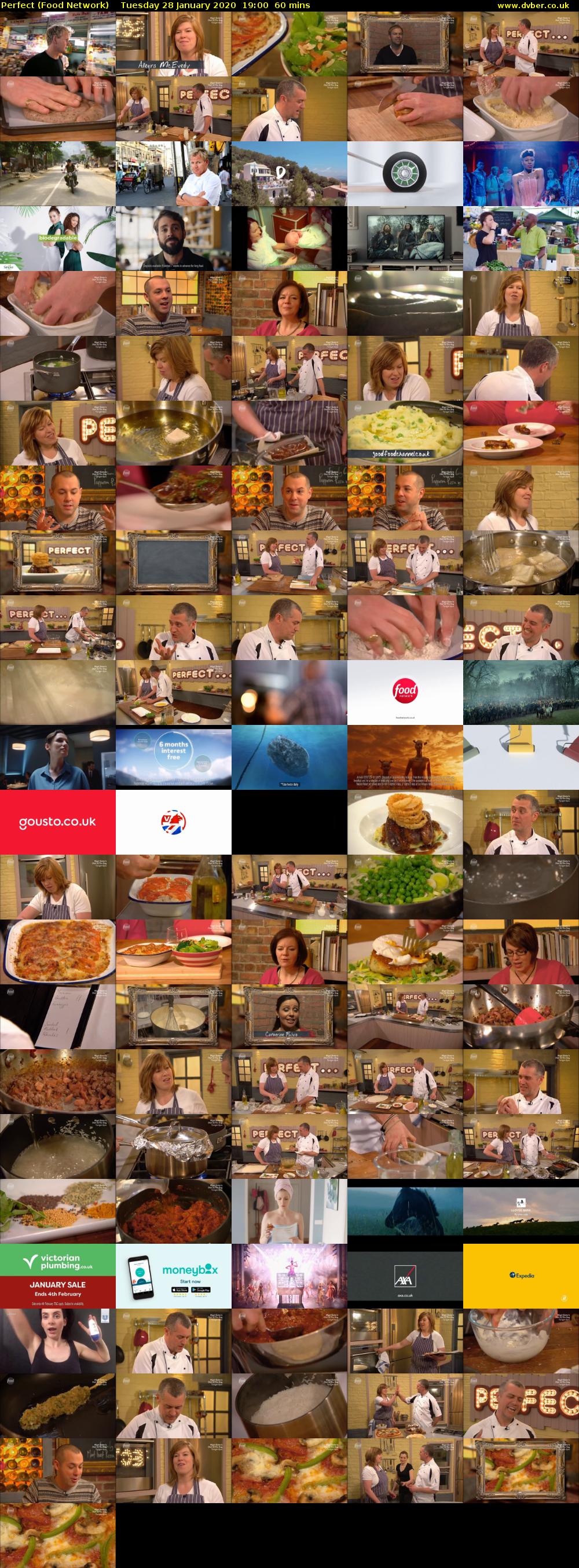 Perfect (Food Network) Tuesday 28 January 2020 19:00 - 20:00