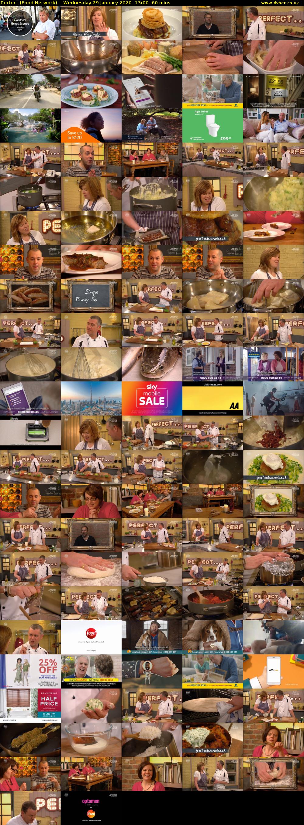 Perfect (Food Network) Wednesday 29 January 2020 13:00 - 14:00