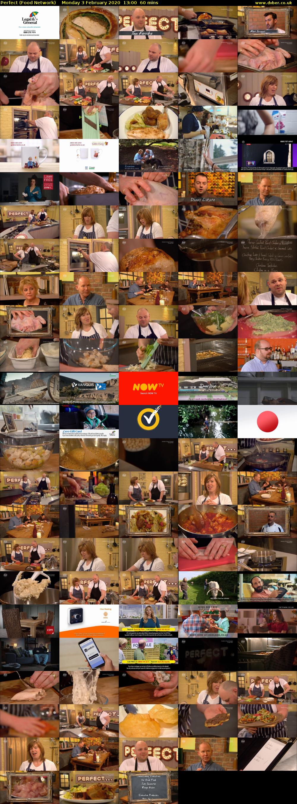 Perfect (Food Network) Monday 3 February 2020 13:00 - 14:00
