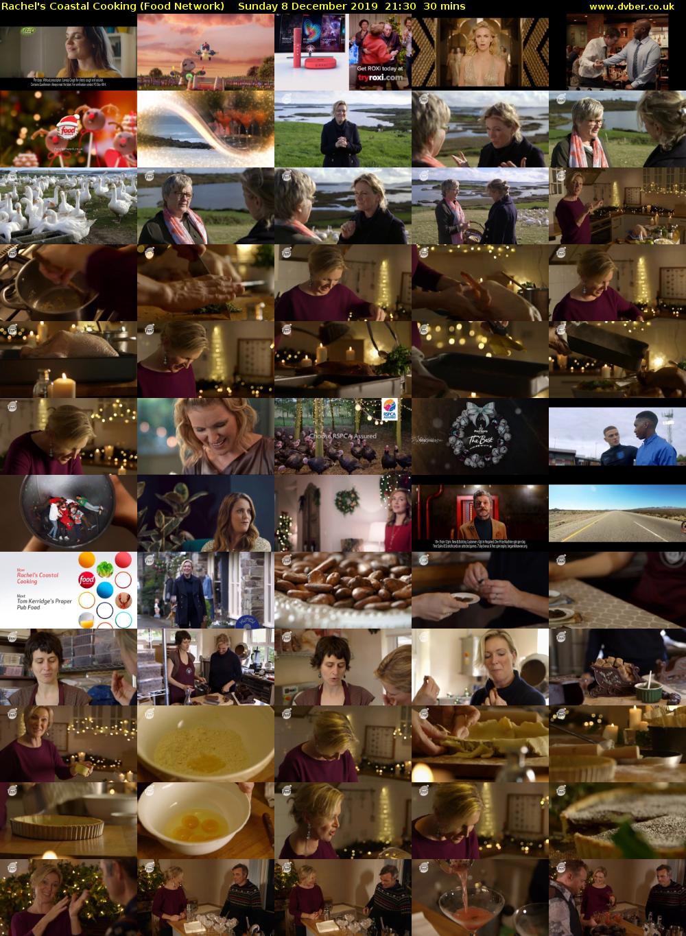 Rachel's Coastal Cooking (Food Network) Sunday 8 December 2019 21:30 - 22:00