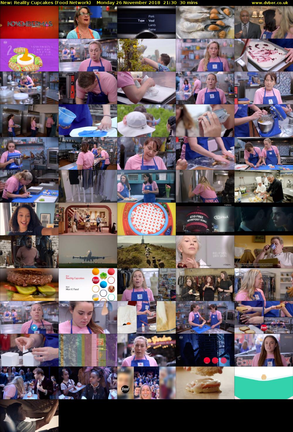 Reality Cupcakes (Food Network) Monday 26 November 2018 21:30 - 22:00