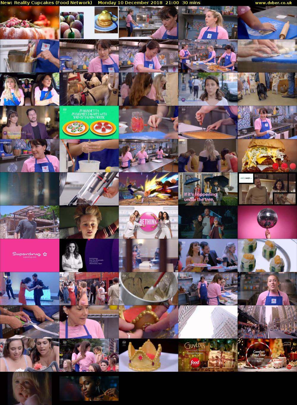 Reality Cupcakes (Food Network) Monday 10 December 2018 21:00 - 21:30
