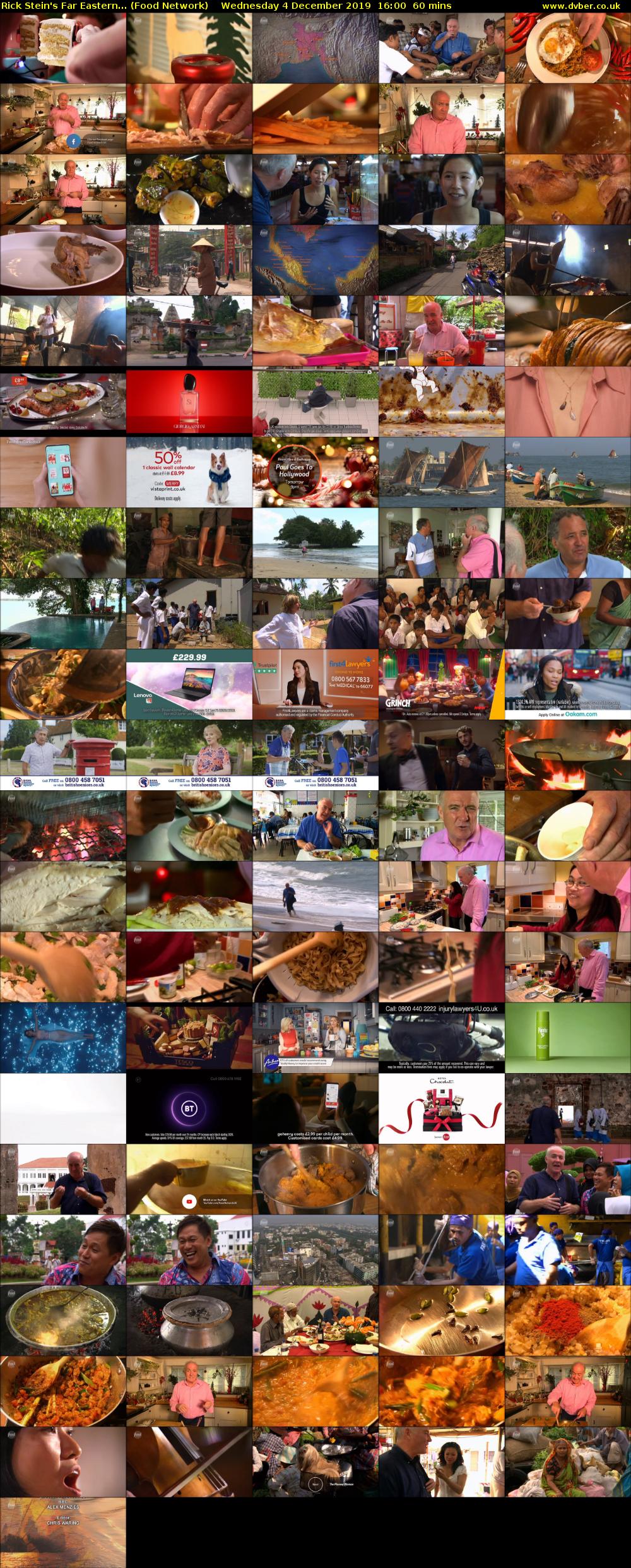 Rick Stein's Far Eastern... (Food Network) Wednesday 4 December 2019 16:00 - 17:00