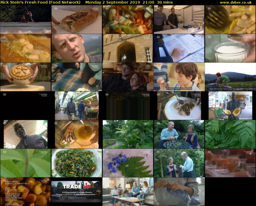 Rick Stein's Fresh Food (Food Network) Monday 2 September 2019 21:00 - 21:30