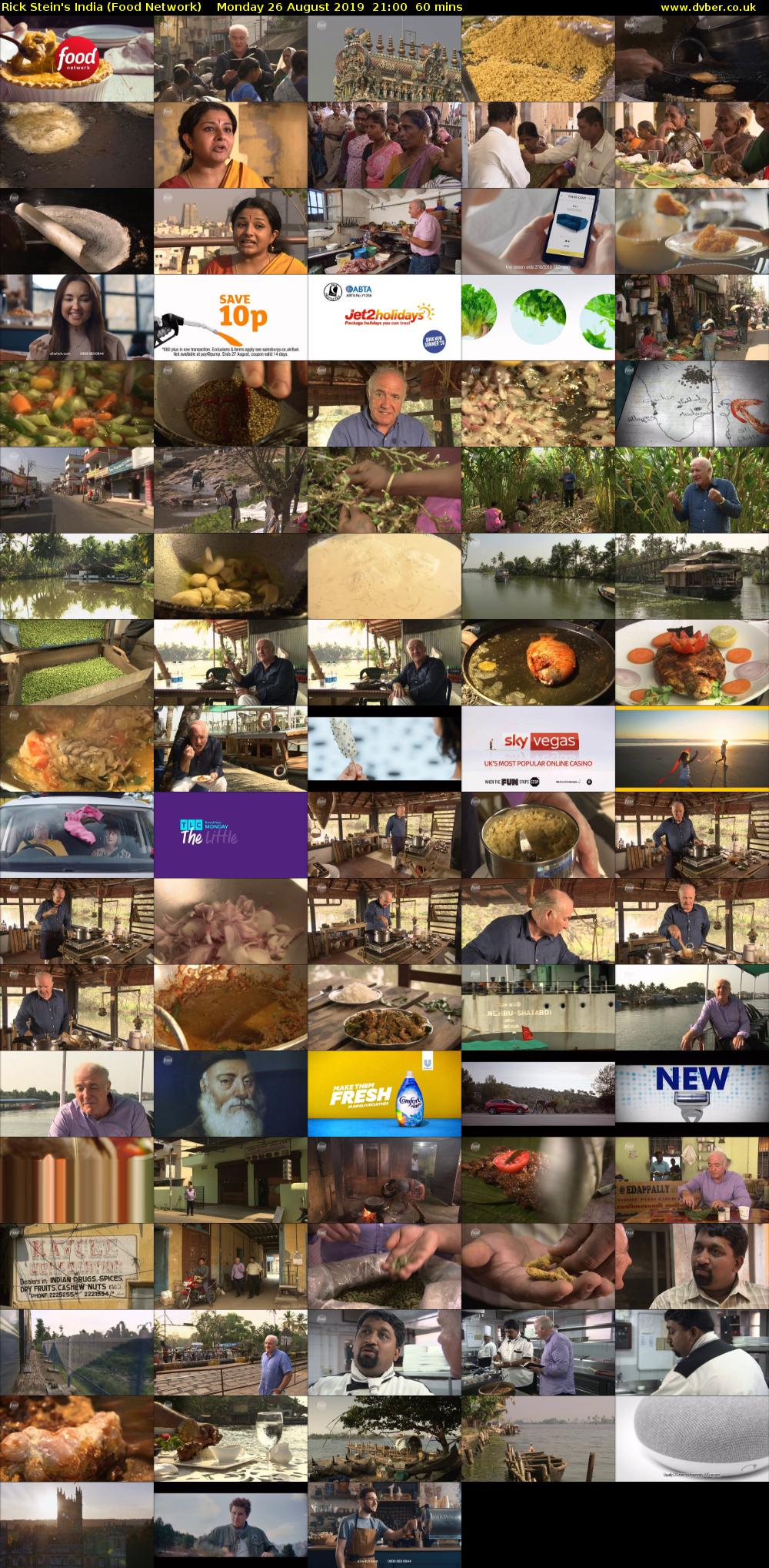 Rick Stein's India (Food Network) Monday 26 August 2019 21:00 - 22:00