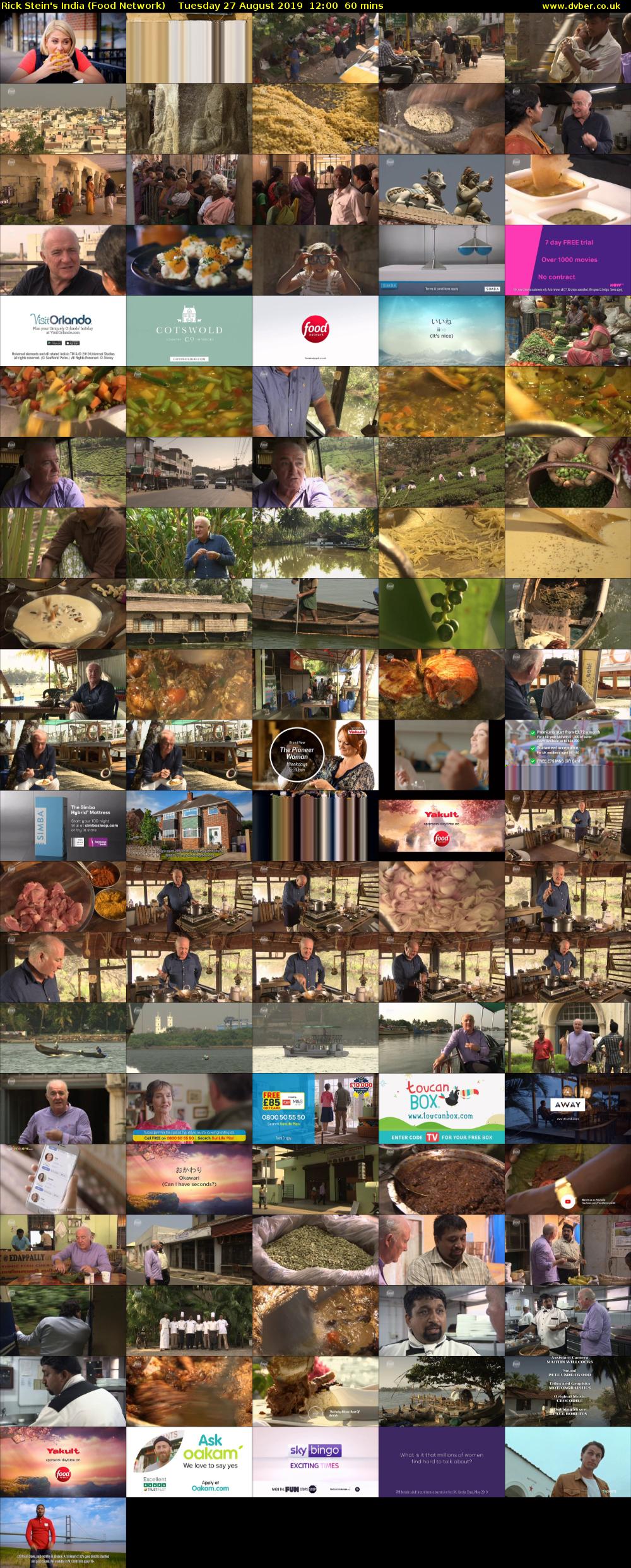 Rick Stein's India (Food Network) Tuesday 27 August 2019 12:00 - 13:00