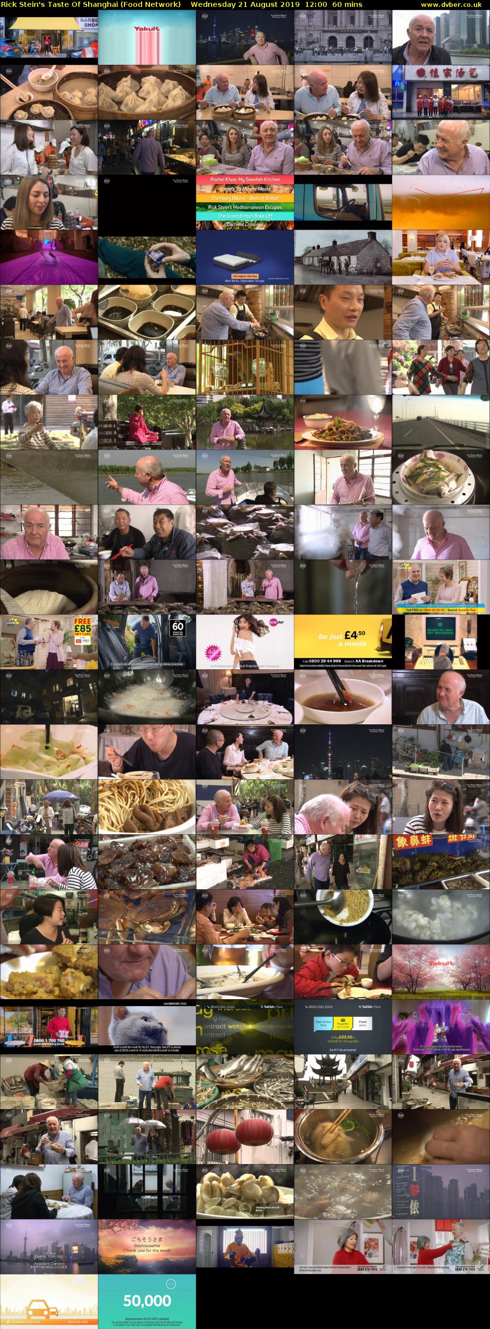 Rick Stein's Taste Of Shanghai (Food Network) Wednesday 21 August 2019 12:00 - 13:00