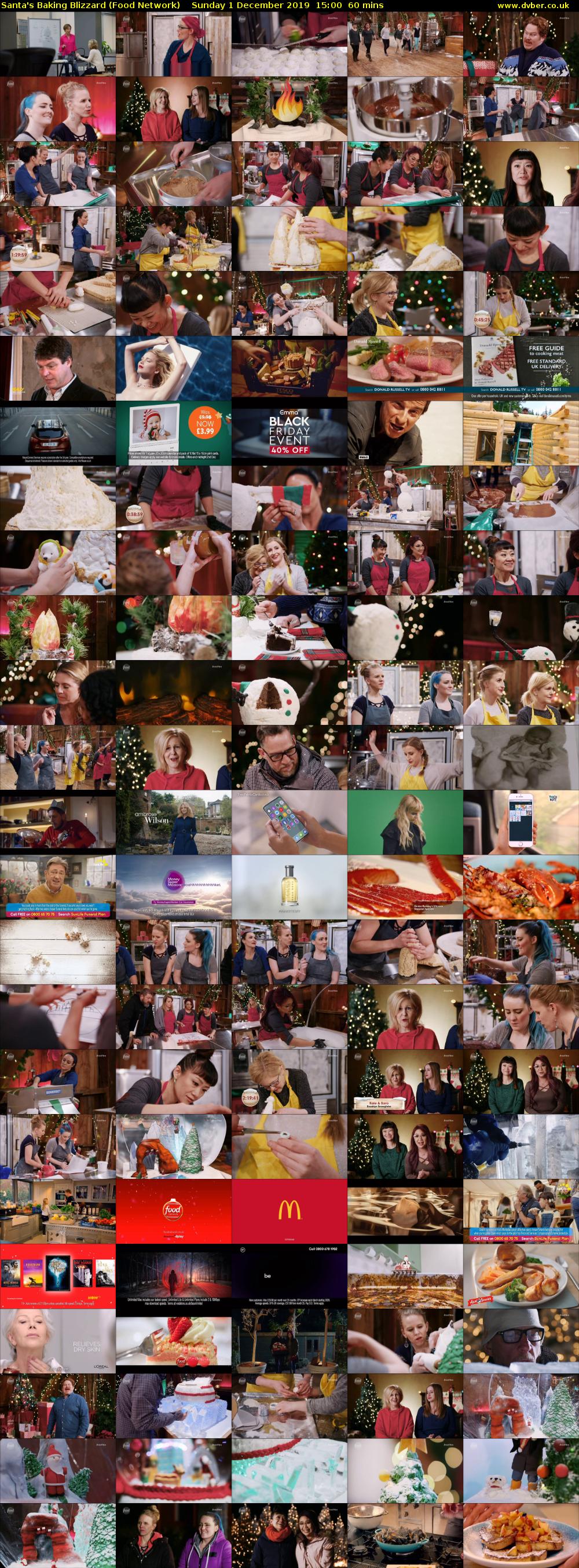 Santa's Baking Blizzard (Food Network) Sunday 1 December 2019 15:00 - 16:00