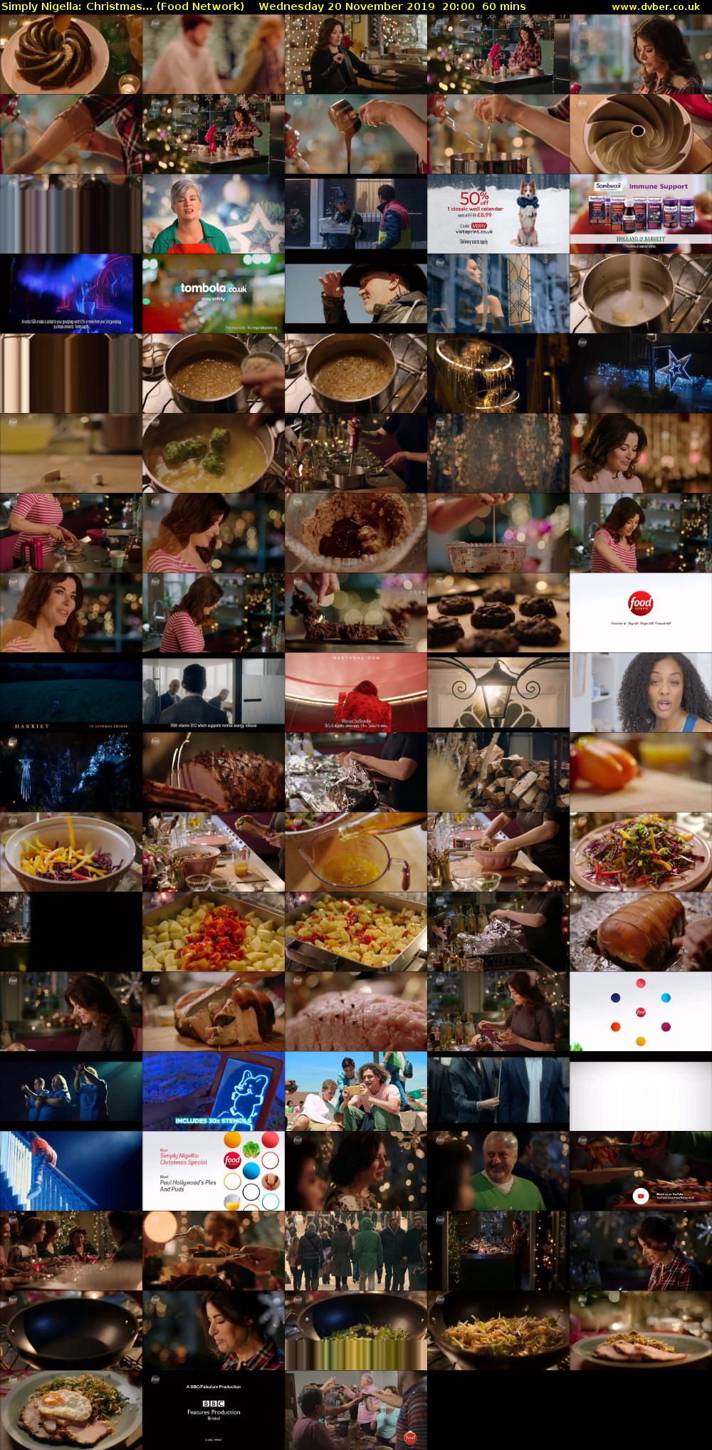 Simply Nigella: Christmas... (Food Network) Wednesday 20 November 2019 20:00 - 21:00
