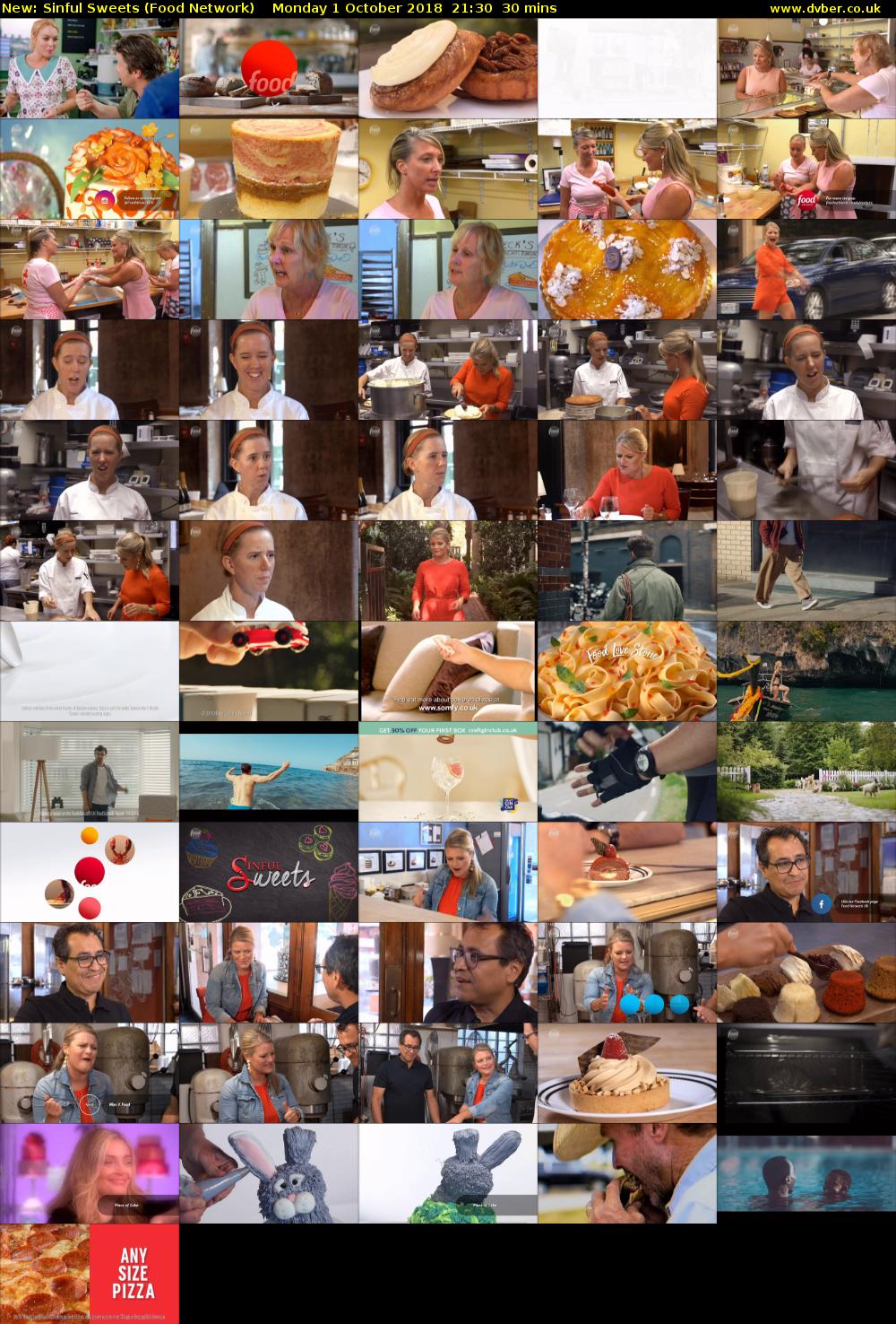Sinful Sweets (Food Network) Monday 1 October 2018 21:30 - 22:00