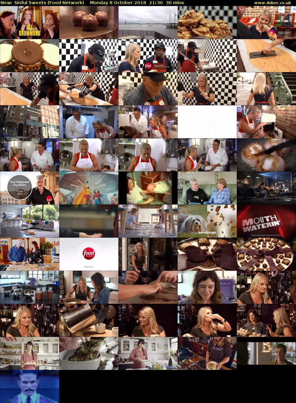 Sinful Sweets (Food Network) Monday 8 October 2018 21:30 - 22:00