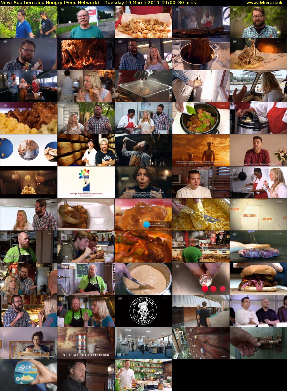 Southern and Hungry (Food Network) Tuesday 19 March 2019 21:00 - 21:30