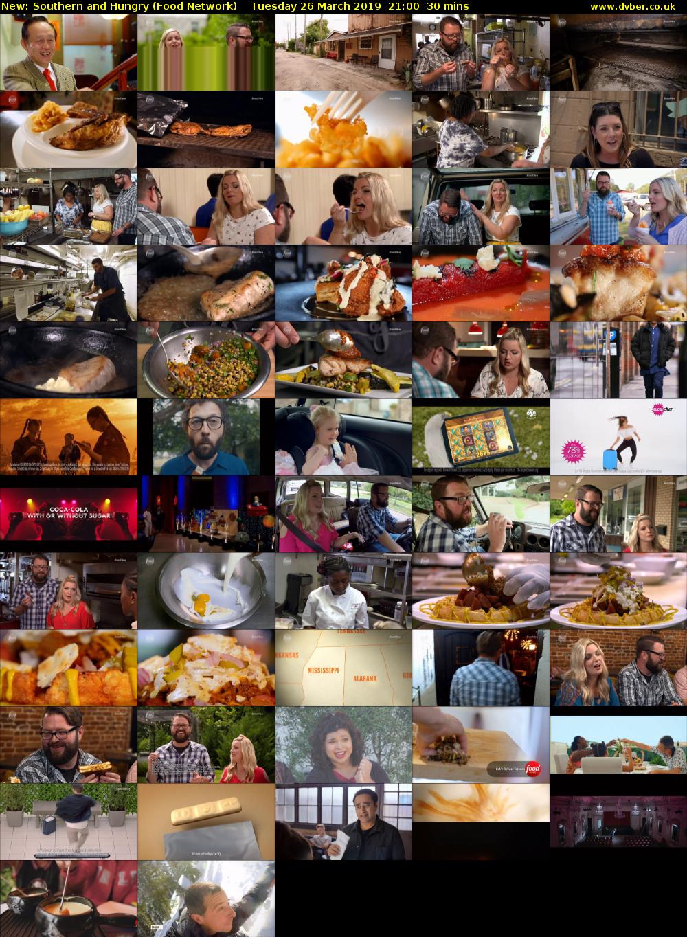 Southern and Hungry (Food Network) Tuesday 26 March 2019 21:00 - 21:30