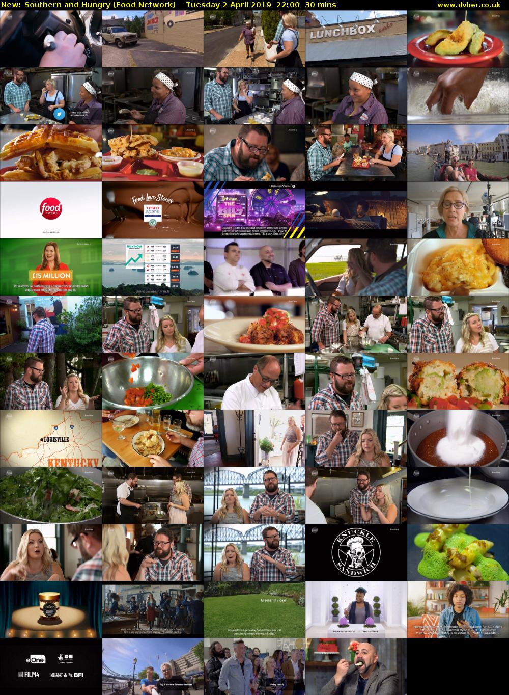 Southern and Hungry (Food Network) Tuesday 2 April 2019 22:00 - 22:30