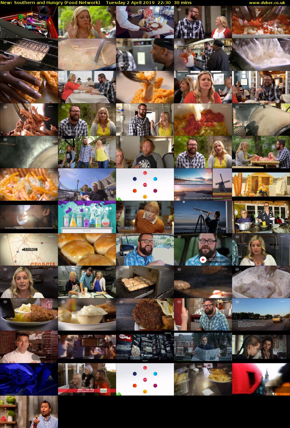 Southern and Hungry (Food Network) Tuesday 2 April 2019 22:30 - 23:00