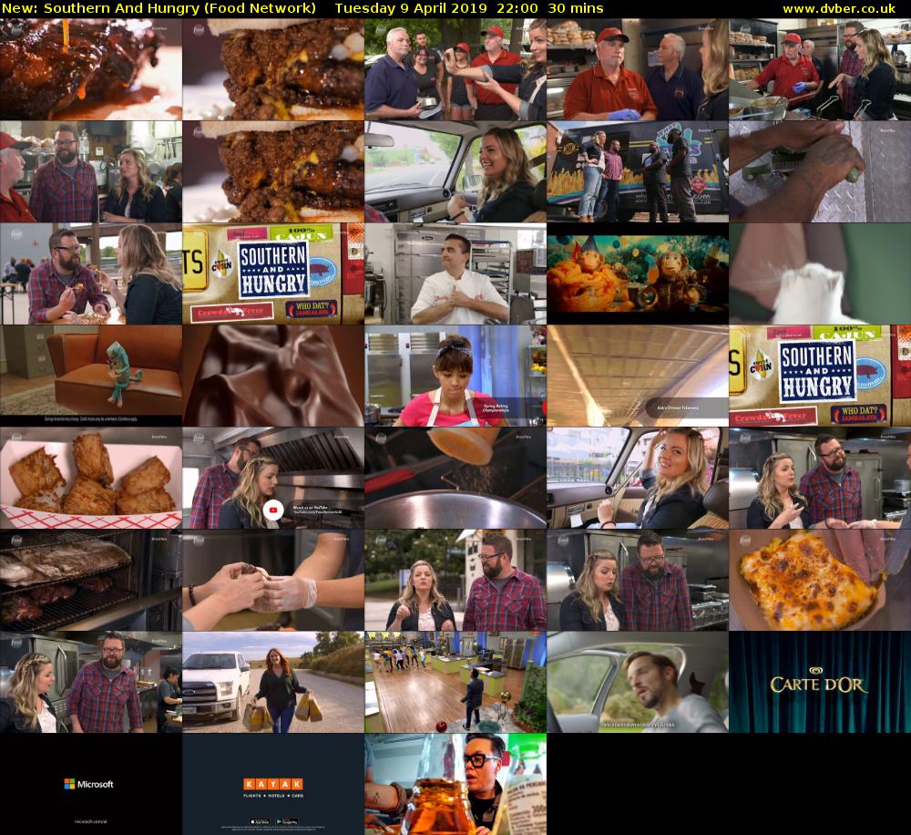 Southern and Hungry (Food Network) Tuesday 9 April 2019 22:00 - 22:30