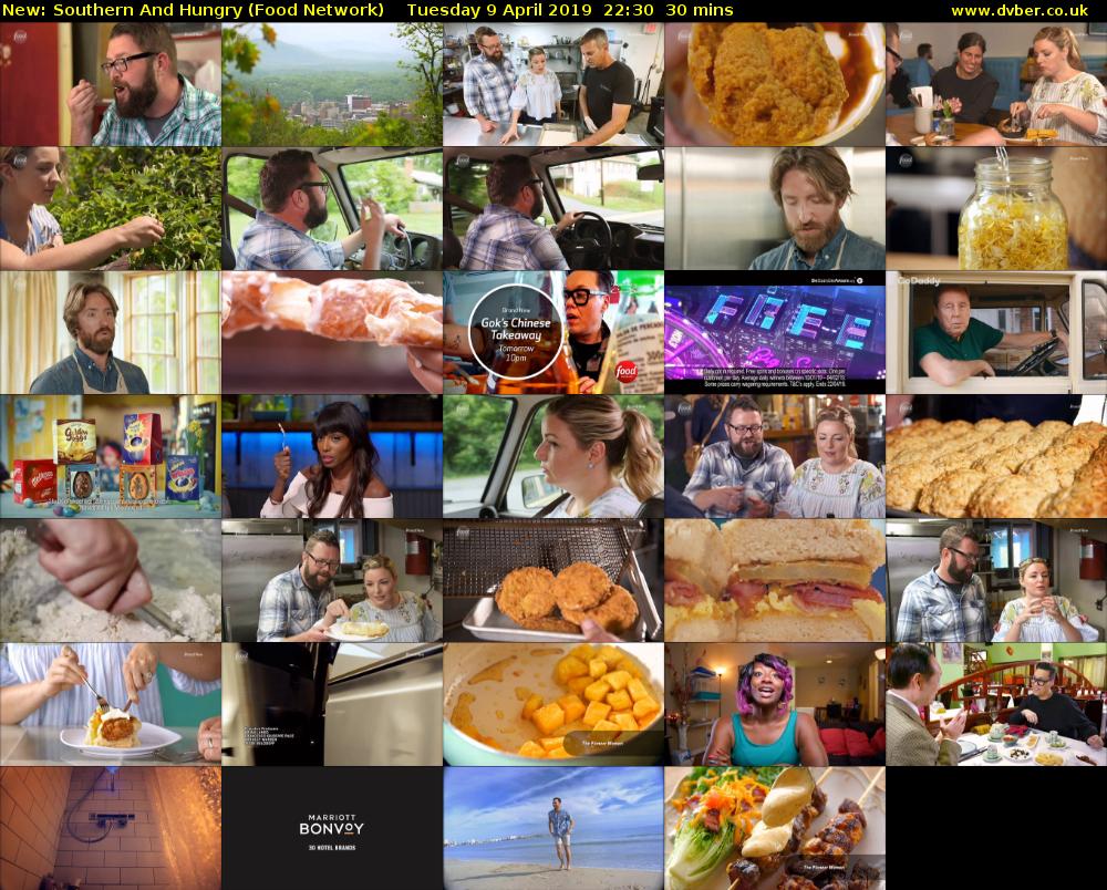 Southern and Hungry (Food Network) Tuesday 9 April 2019 22:30 - 23:00