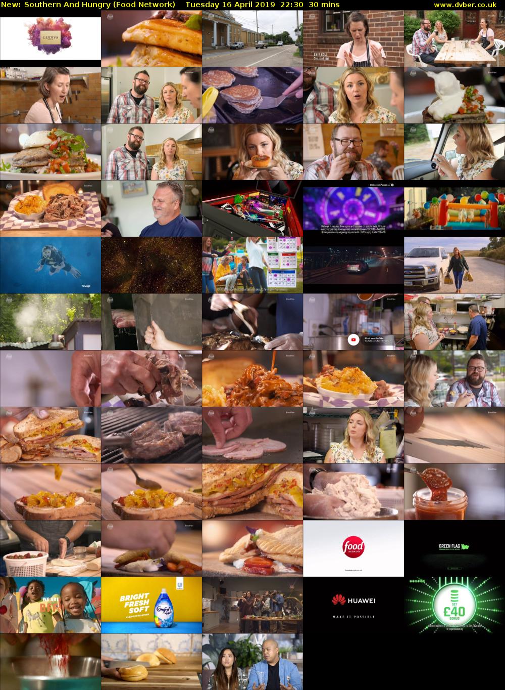 Southern and Hungry (Food Network) Tuesday 16 April 2019 22:30 - 23:00