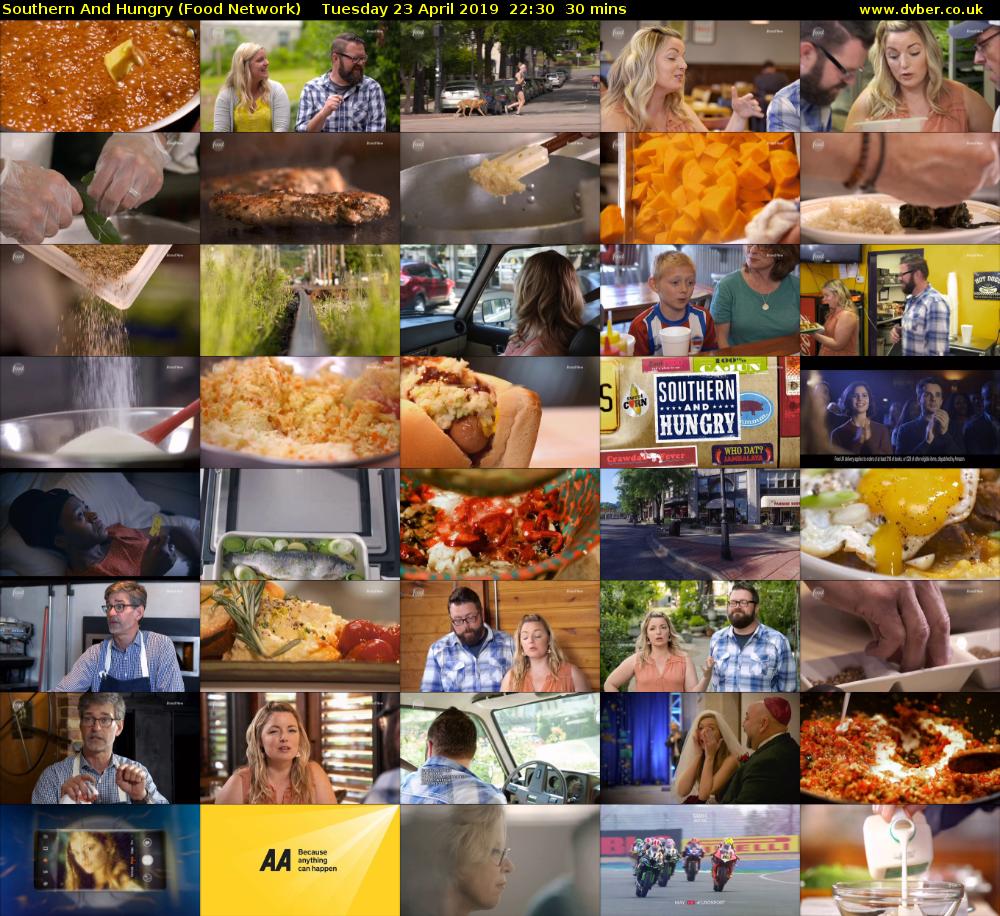 Southern and Hungry (Food Network) Tuesday 23 April 2019 22:30 - 23:00
