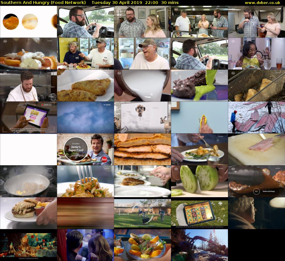 Southern and Hungry (Food Network) Tuesday 30 April 2019 22:00 - 22:30