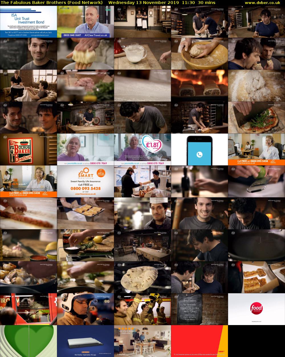 The Fabulous Baker Brothers (Food Network) Wednesday 13 November 2019 11:30 - 12:00