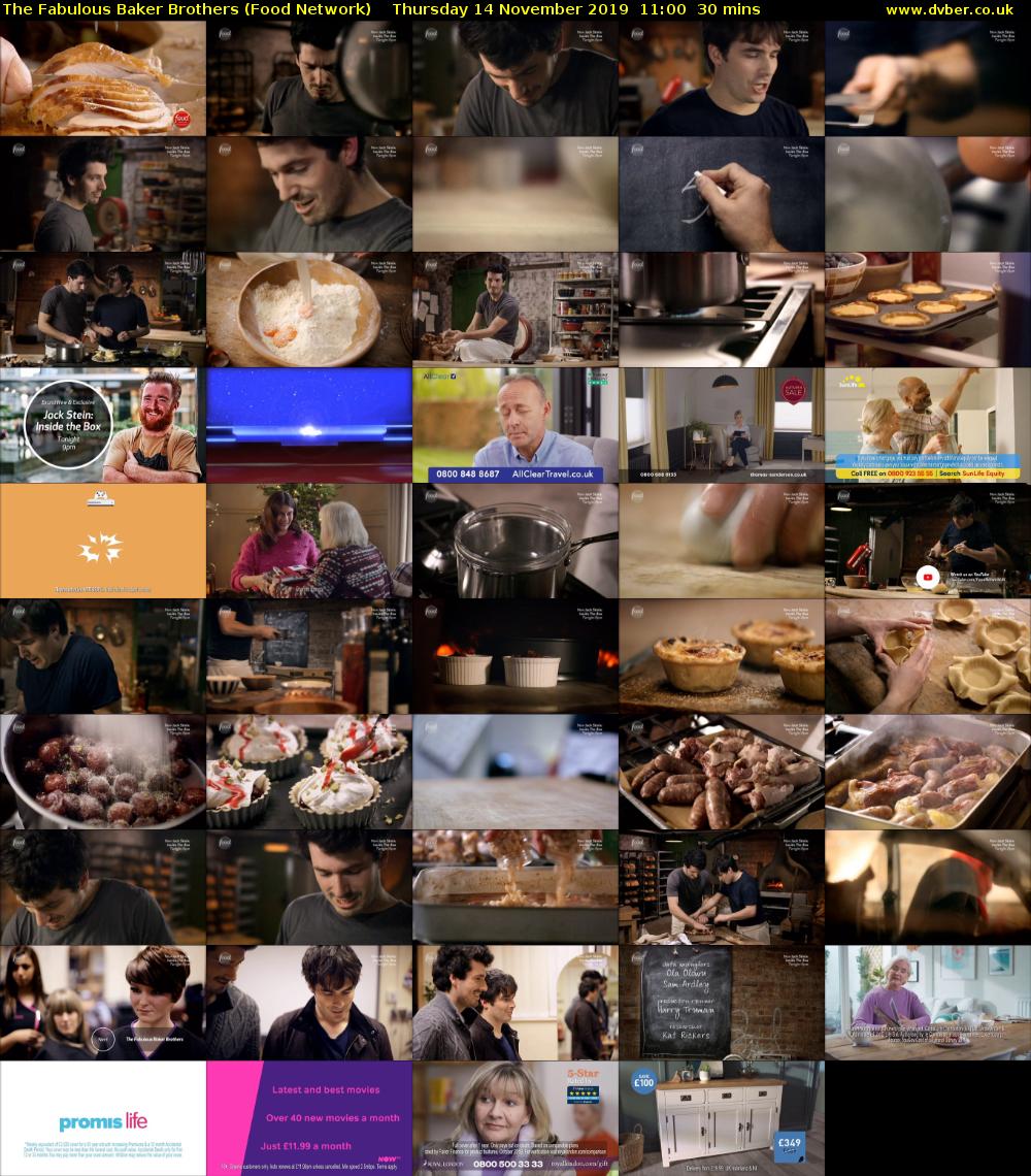 The Fabulous Baker Brothers (Food Network) Thursday 14 November 2019 11:00 - 11:30