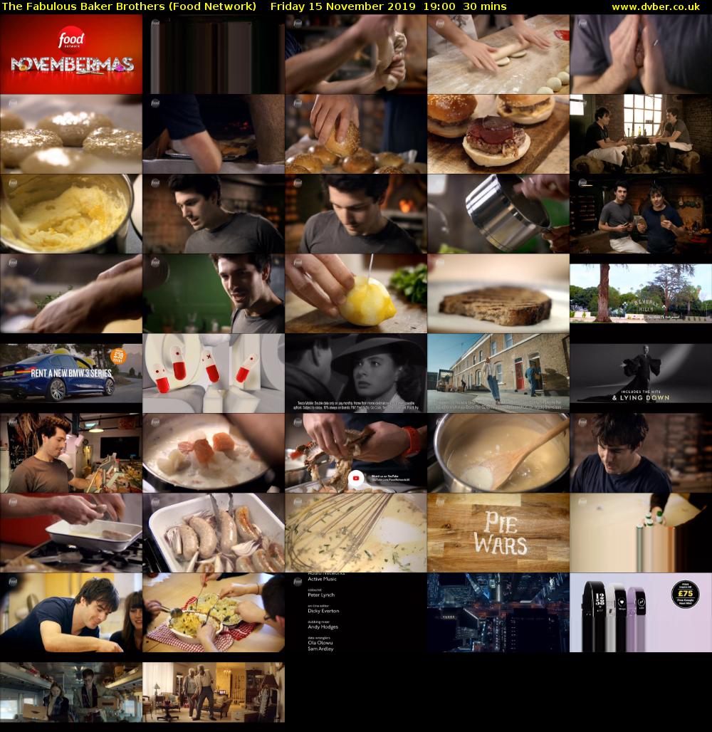 The Fabulous Baker Brothers (Food Network) Friday 15 November 2019 19:00 - 19:30