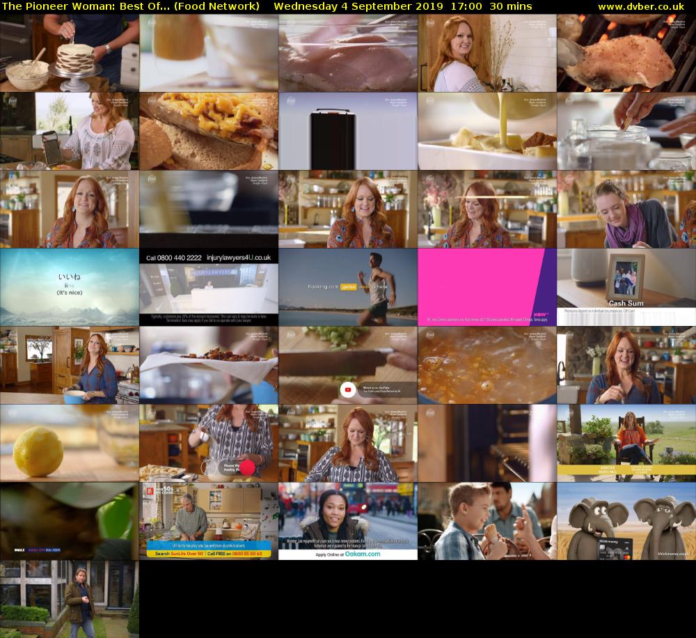 The Pioneer Woman: Best Of... (Food Network) Wednesday 4 September 2019 17:00 - 17:30