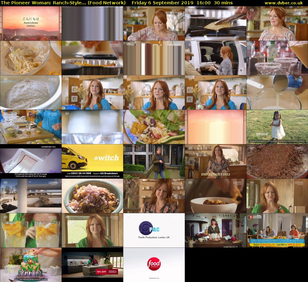The Pioneer Woman: Ranch-Style... (Food Network) Friday 6 September 2019 16:00 - 16:30