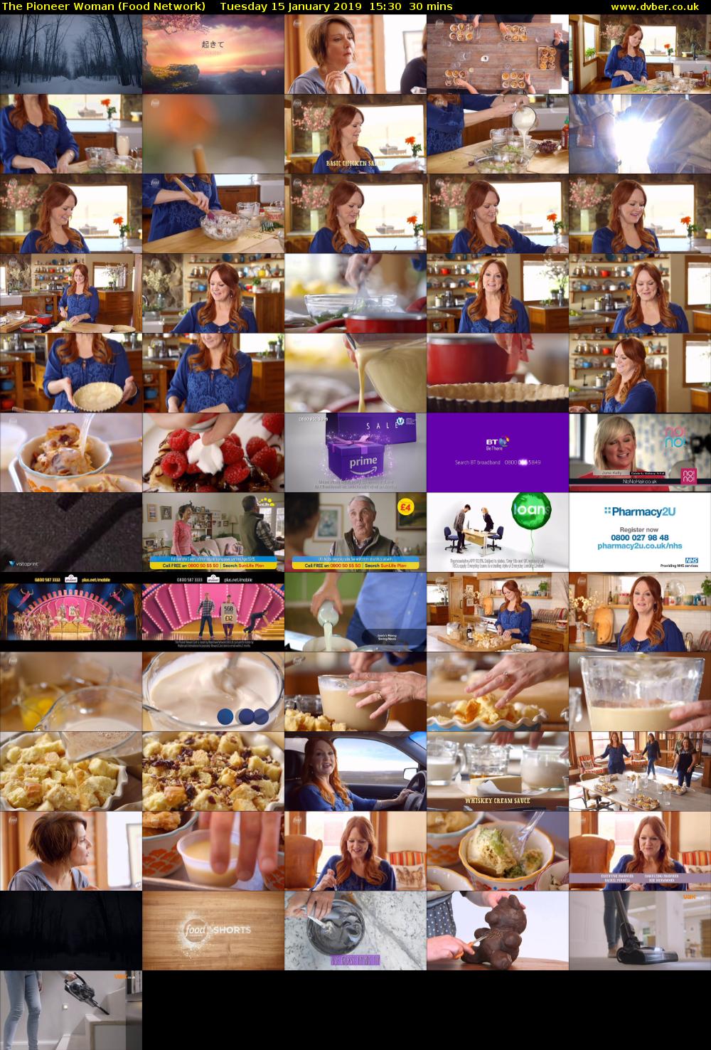 The Pioneer Woman (Food Network) Tuesday 15 January 2019 15:30 - 16:00