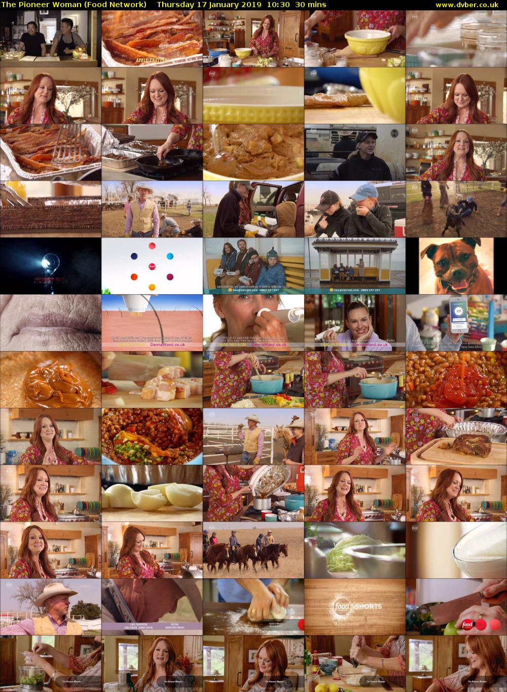 The Pioneer Woman (Food Network) Thursday 17 January 2019 10:30 - 11:00