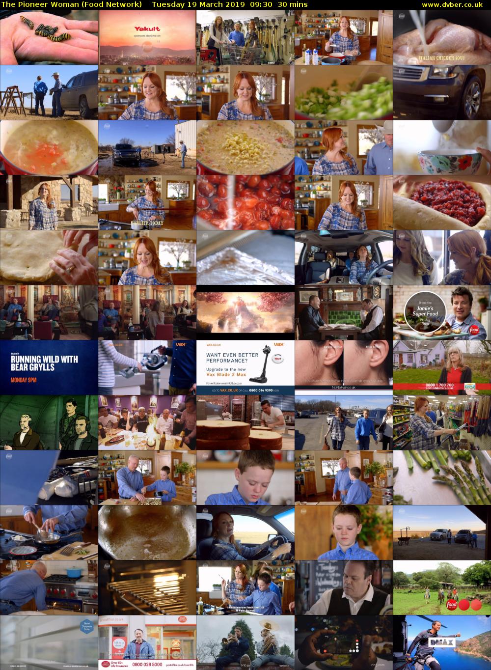 The Pioneer Woman (Food Network) Tuesday 19 March 2019 09:30 - 10:00