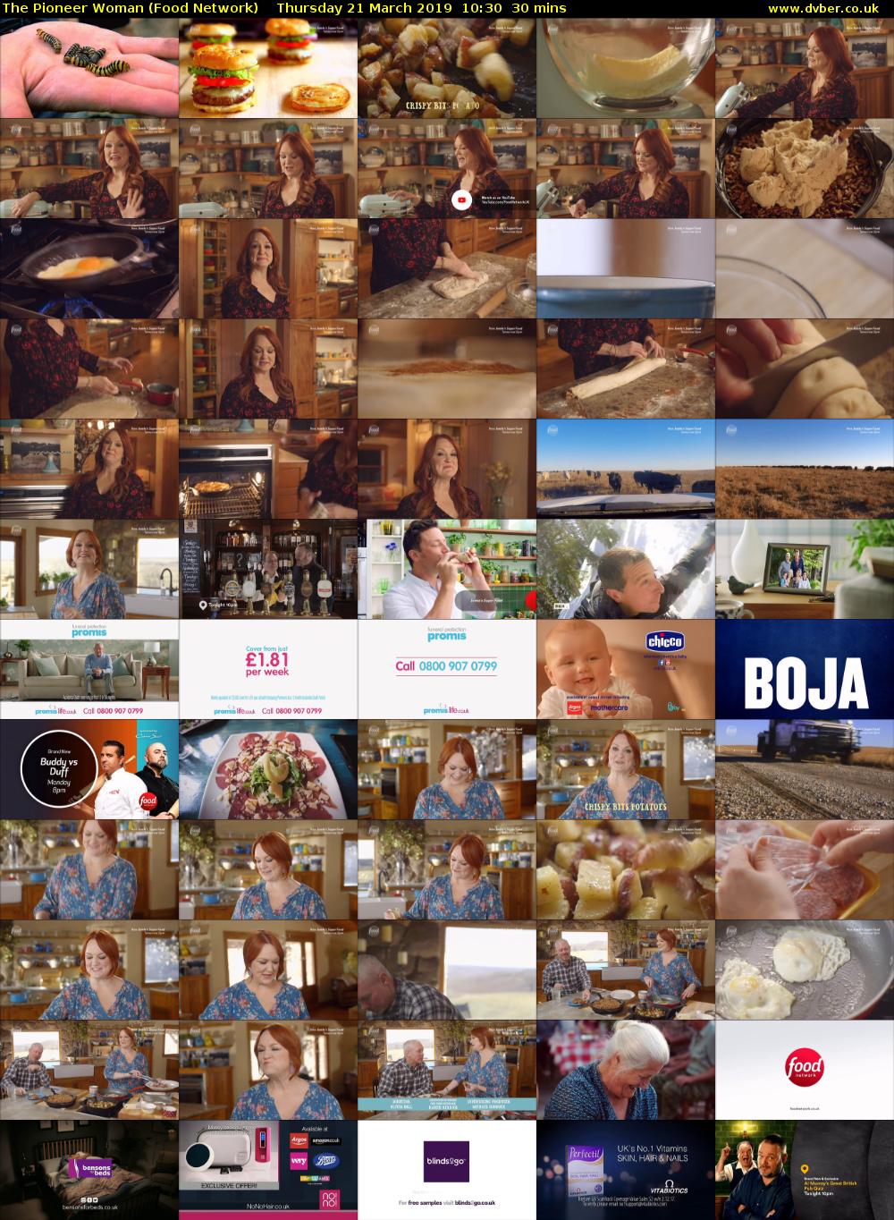 The Pioneer Woman (Food Network) Thursday 21 March 2019 10:30 - 11:00