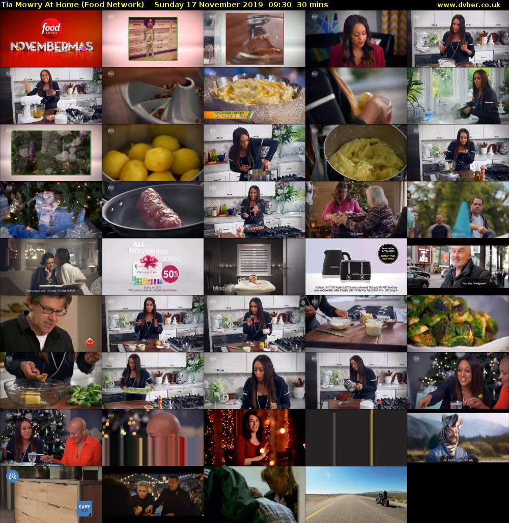 Tia Mowry At Home (Food Network) Sunday 17 November 2019 09:30 - 10:00