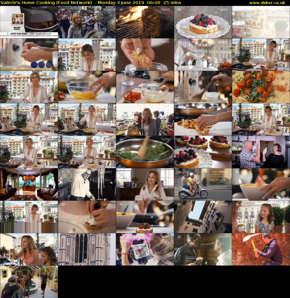 Valerie's Home Cooking (Food Network) Monday 3 June 2019 06:00 - 06:25